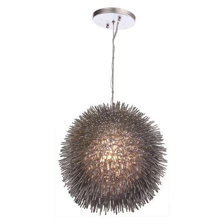 Urchin 1-Lt Pendant - Painted Chrome